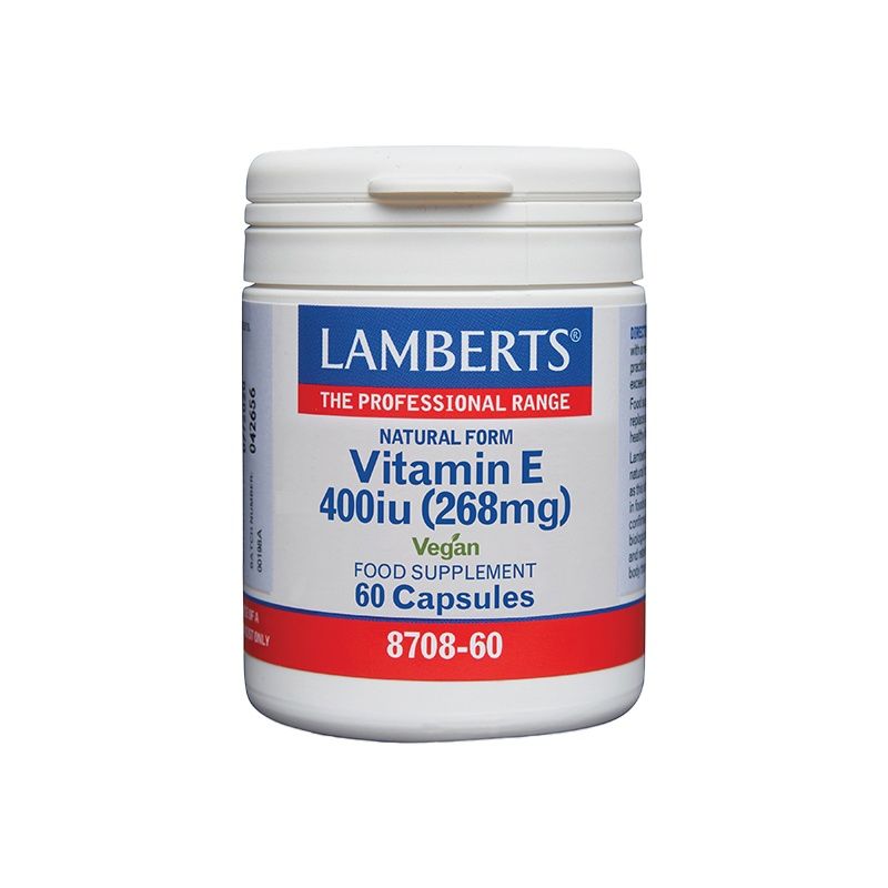 Φωτογραφία από Lamberts Vitamin E 400iu Natural Form 268mg 60Κάψουλες