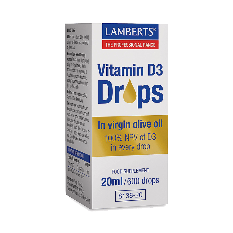 Φωτογραφία από Lamberts Vitamin D3 Drops 20ml / 600 Drops