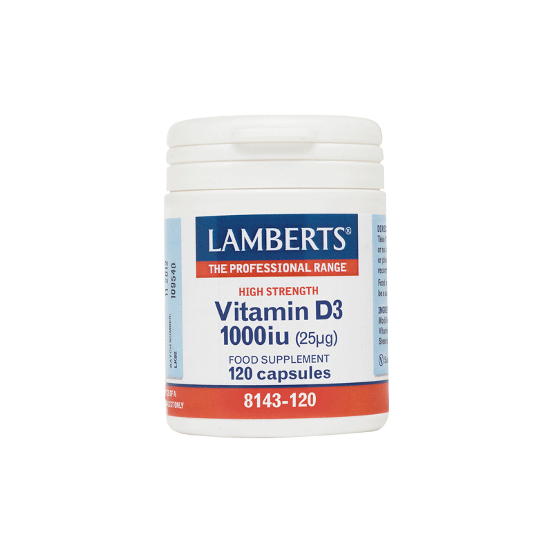 Φωτογραφία από Lamberts Vitamin D3 1000iu(25μg) 120Κάψουλες