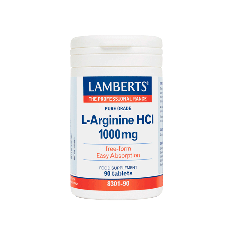 Φωτογραφία από Lamberts L-Arginine HCl 1000mg 90Ταμπλέτες                                        