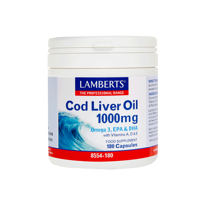 Φωτογραφία από Lamberts Cod Liver Oil 1000mg 180Κάψουλες