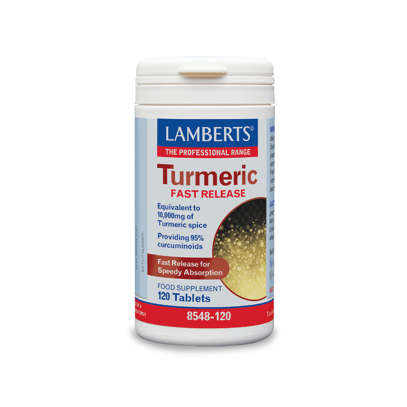 Φωτογραφία από Lamberts Turmeric Fast Release 120Ταμπλέτες