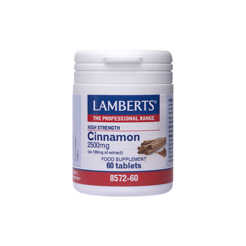 Φωτογραφία από Lamberts Cinnamon 2500mg 60Ταμπλέτες