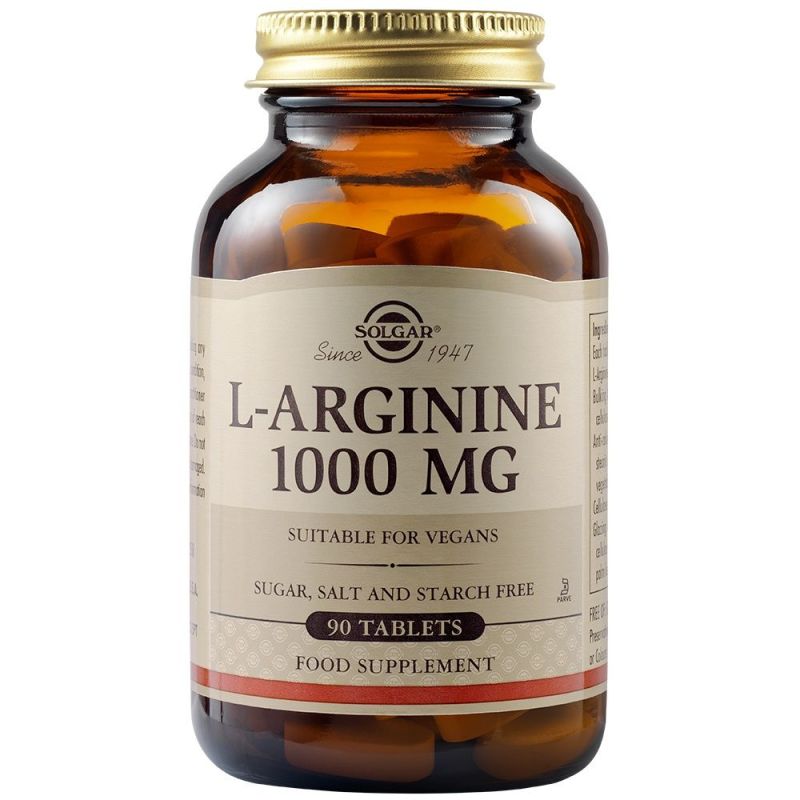 Φωτογραφία από Solgar L-Arginine 1000mg  90Ταμπλέτες