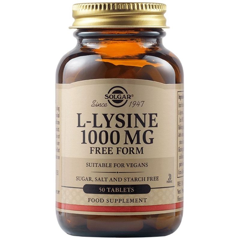 Φωτογραφία από Solgar L-Lysine 1000mg  50Ταμπλέτες