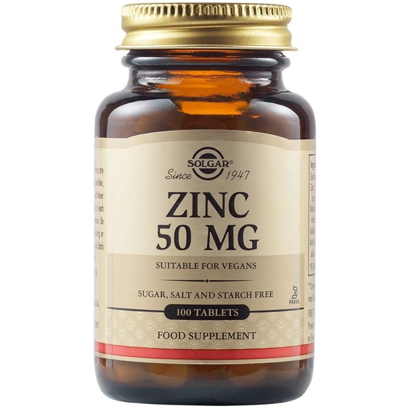 Φωτογραφία από Solgar Zinc Gluconate 50mg 100Ταμπλέτες