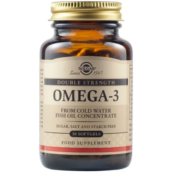 Φωτογραφία από Solgar Omega -3 Double Strength 30Μαλακές Κάψουλες