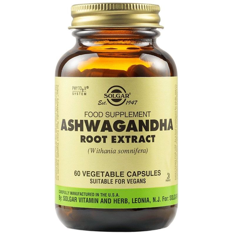 Φωτογραφία από Solgar Ashwagandha Root Extract 60Φυτικές Κάψουλες