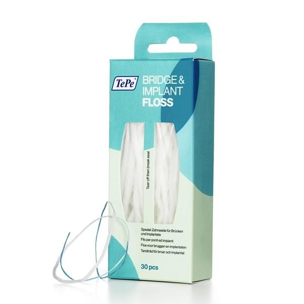 Φωτογραφία από TePe Bridge & Implant Floss 30Τεμάχια