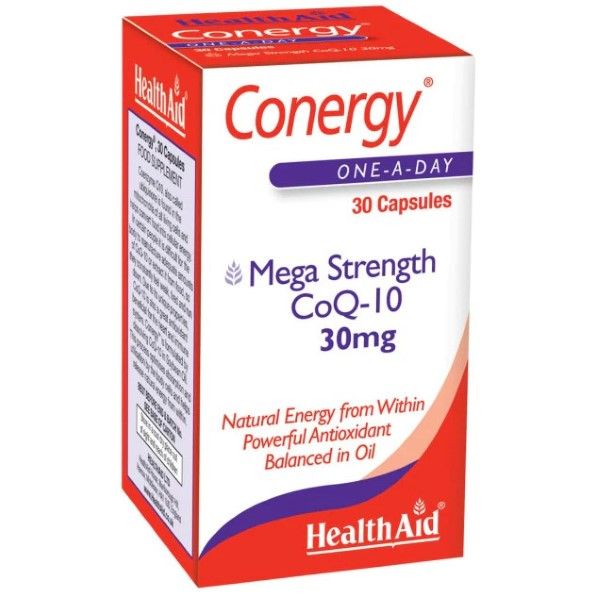 Φωτογραφία από Health Aid Conergy CoQ-10 30Mg 30Κάψουλες